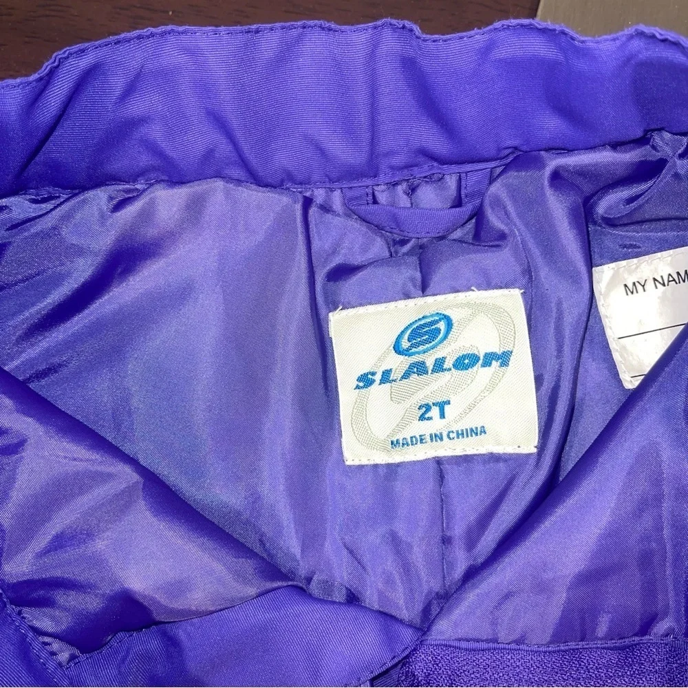 Slalom Purple snow pants 2T